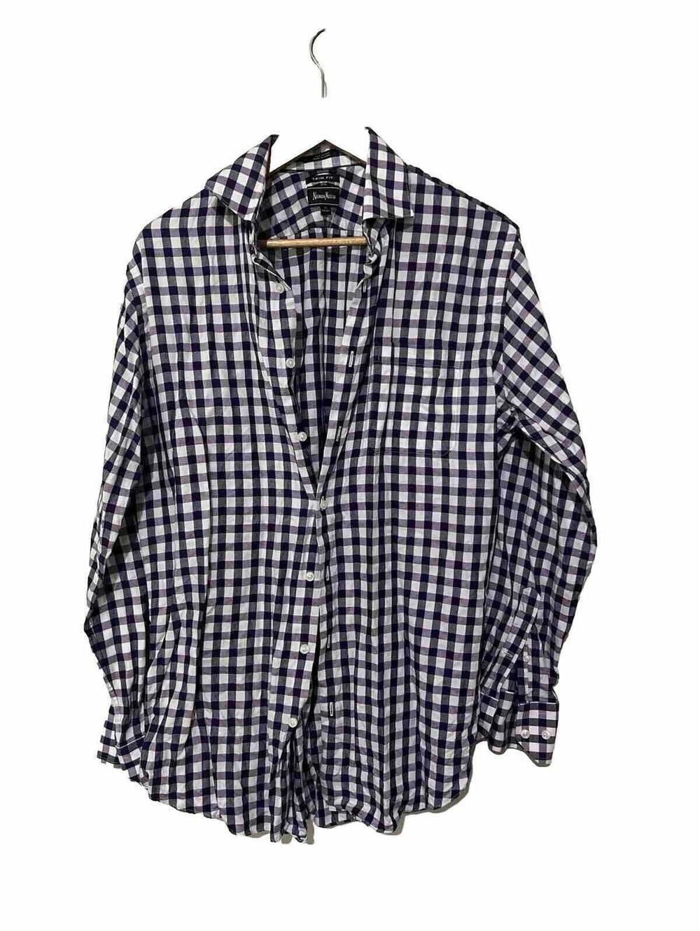 Neiman Marcus Trim Fit Checkered Shirt
